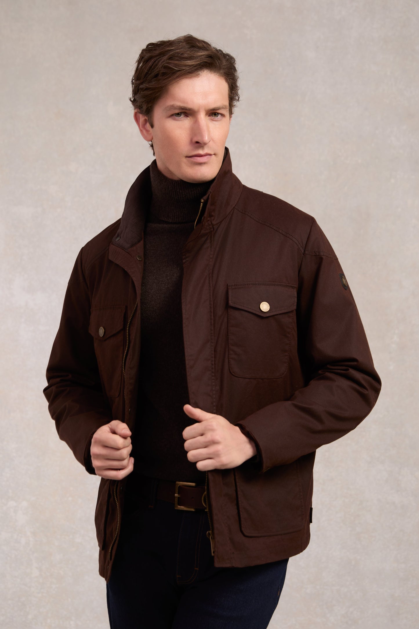 Four Pocket Wax Jacket (Chocolate)
