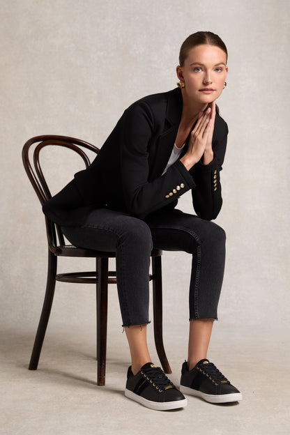 Knightsbridge Court Trainer (Black)