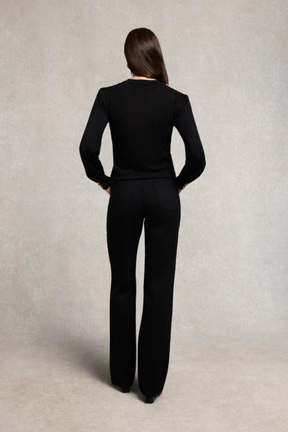 Kelsie Crew Neck Knit (Black)