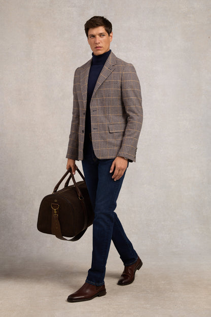 Fine Roll Neck Knit (Navy)