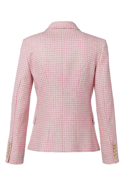 Knightsbridge Blazer (Light Pink Puppytooth)