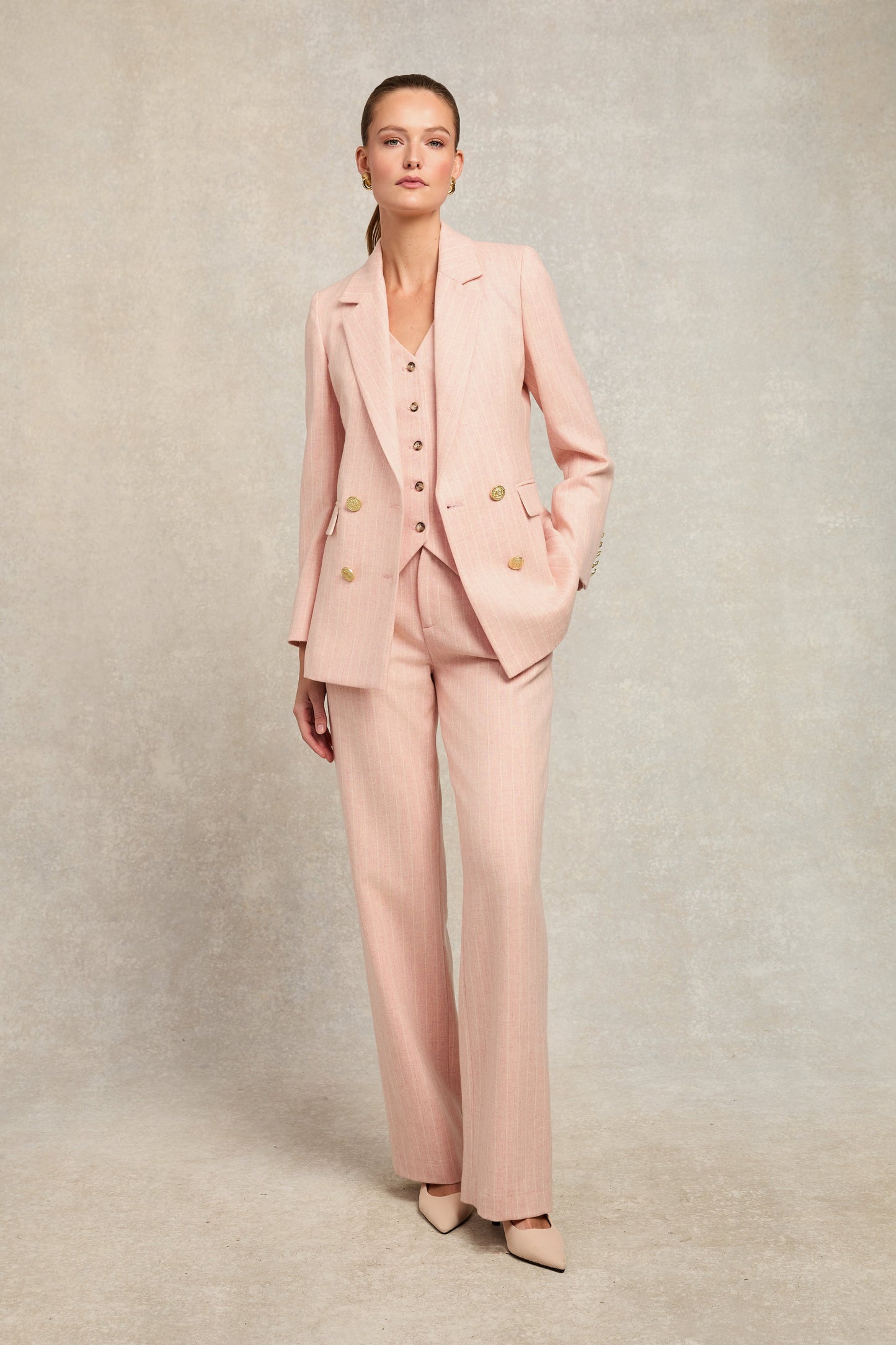 The Pink Chalk Pinstripe Suit