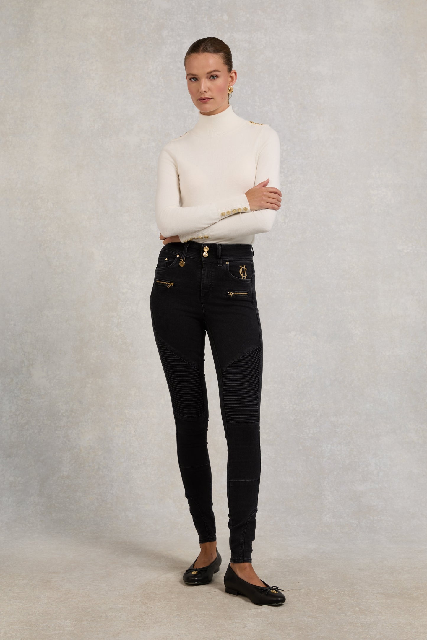 Biker Jean (Washed Black)