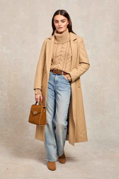 Corded Roll Neck Knit (Camel)