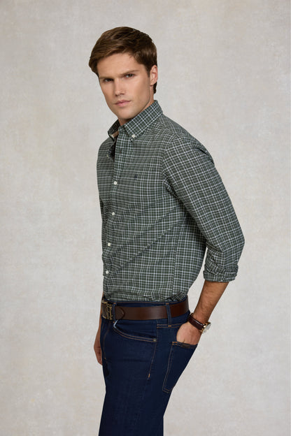 Men's Classic Woven Button Down Shirt (Henridge Emerald)
