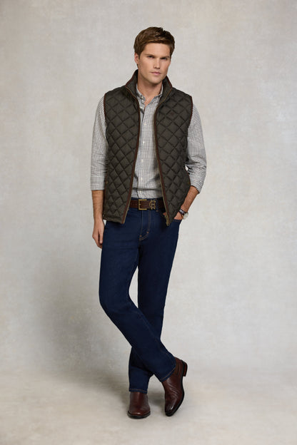 Men's Classic Woven Button Down Shirt (Cheltenham Check Green)