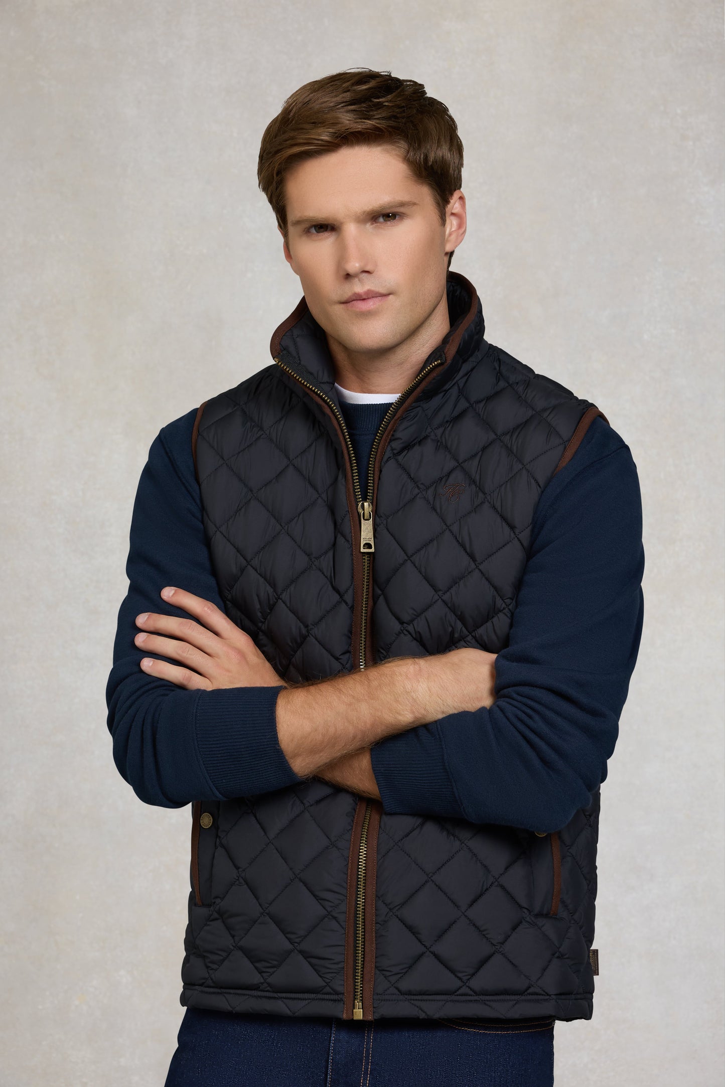 Men's Country Quilted Gilet (Ink Navy)