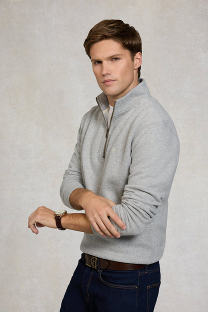 Men's Quarter Zip Sweat (Grey Marl)