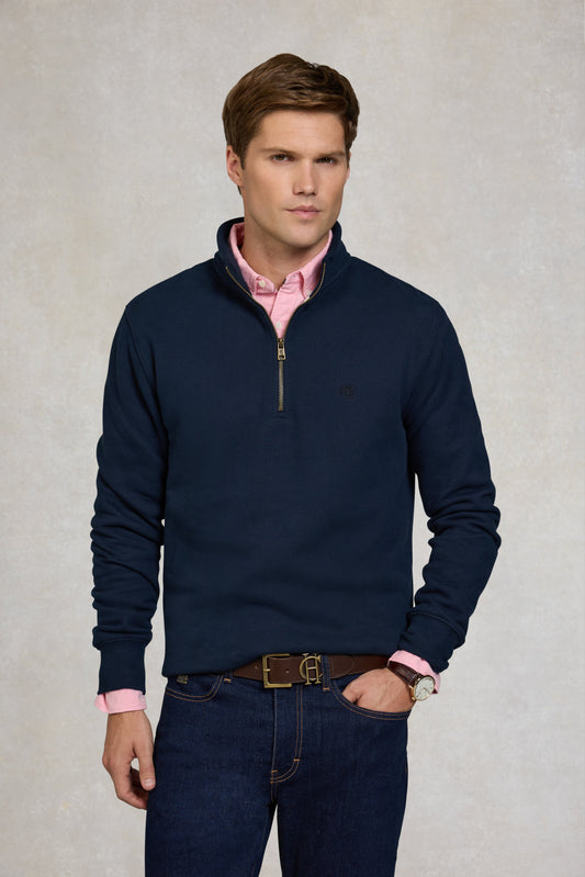 Men's Quarter Zip Sweat (Ink Navy)