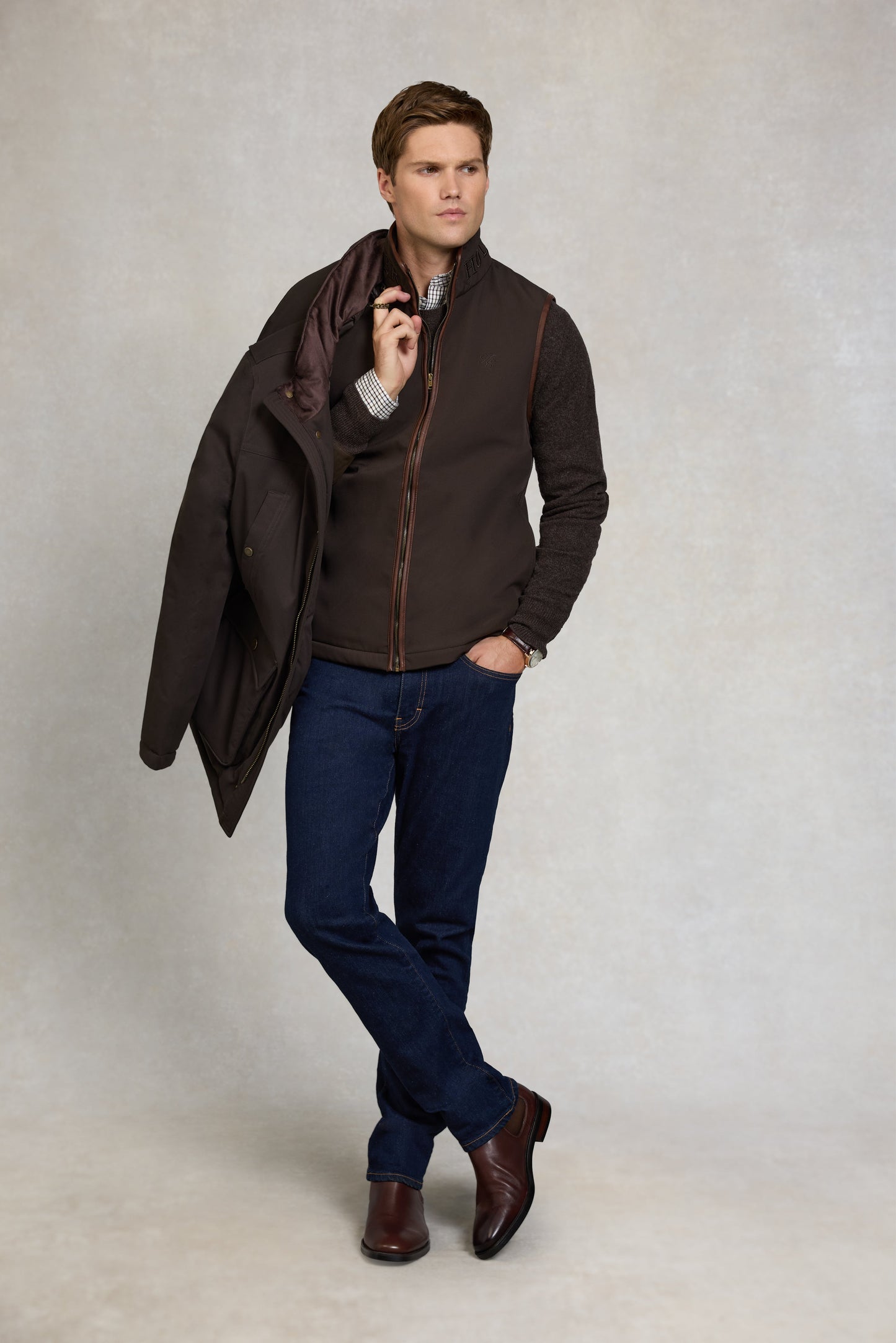 Men's Stamford Field Coat (Chocolate)