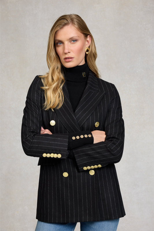 Kensington Blazer (Black Chalk Pinstripe)