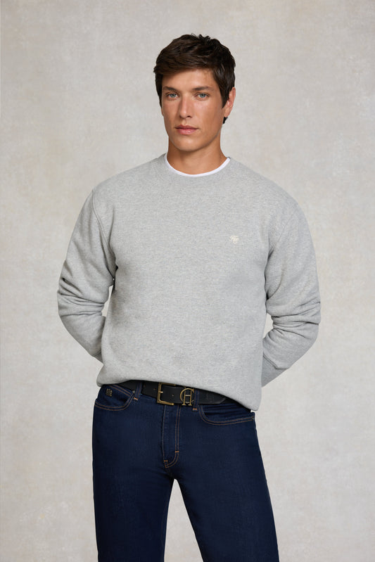 Men's Crew Neck Sweat (Grey Marl)