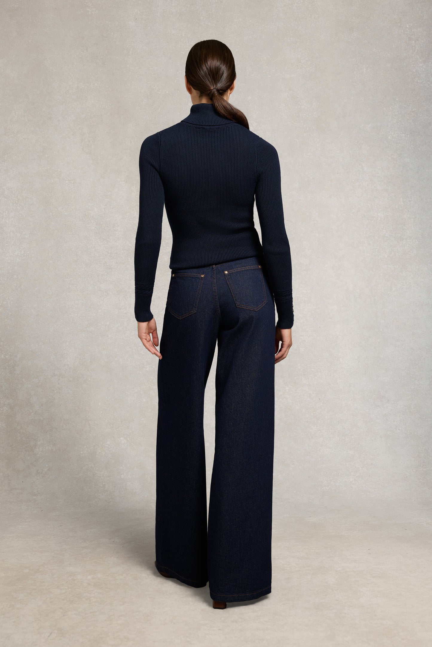 Painswick Roll Neck Knit (Ink Navy)