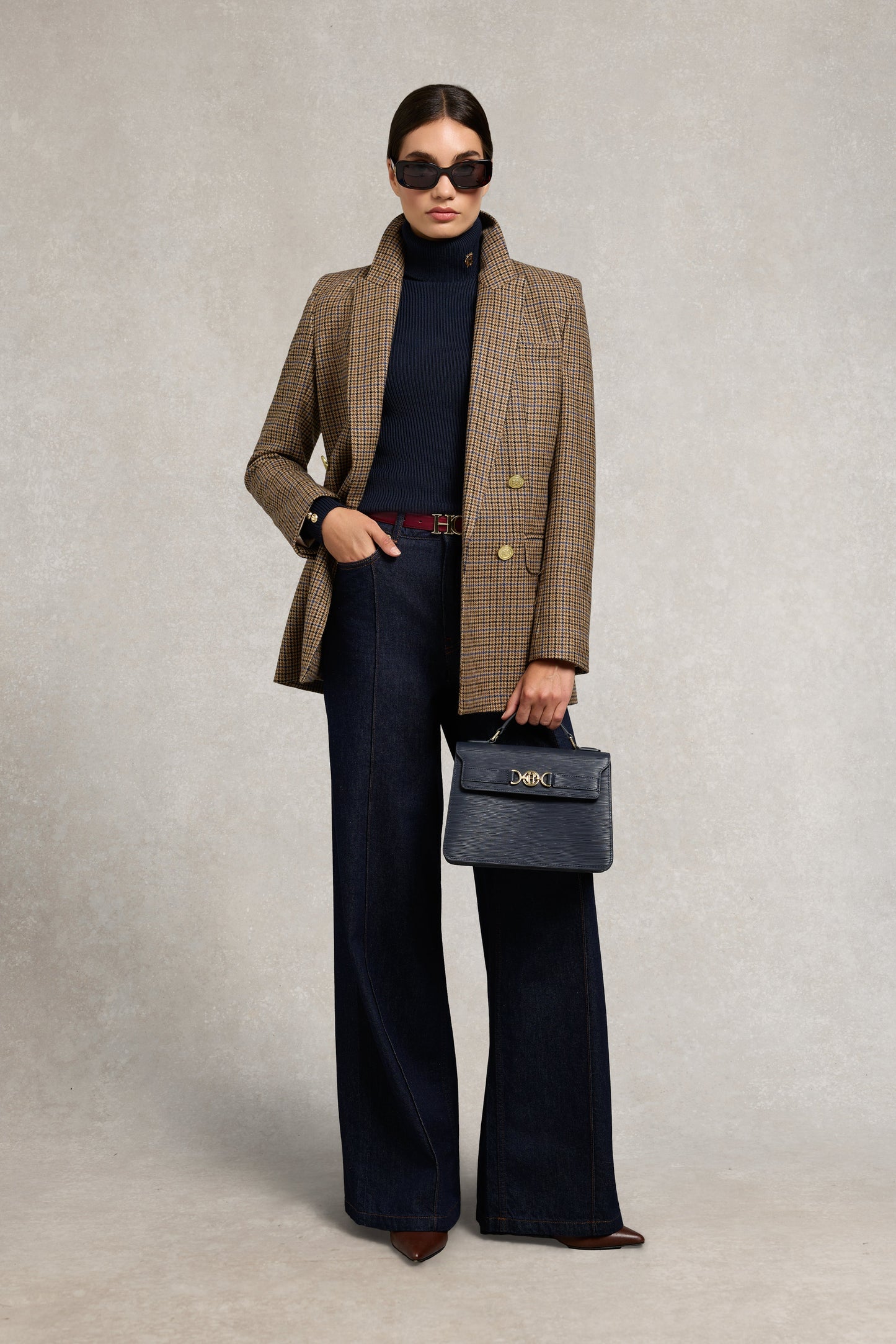 Painswick Roll Neck Knit (Ink Navy)