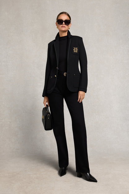 Harper Long Sleeve Top (Black)