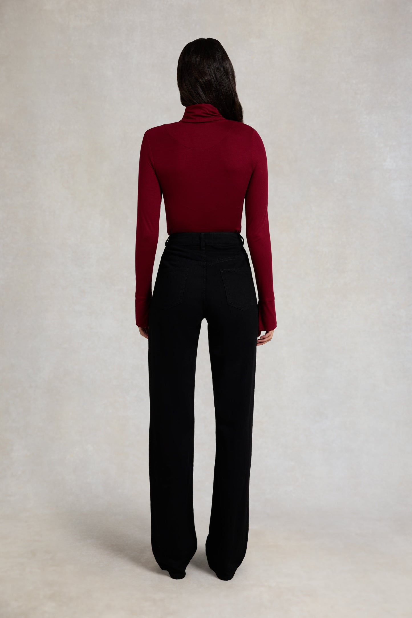 Lucy Essential Roll Neck (Wine)
