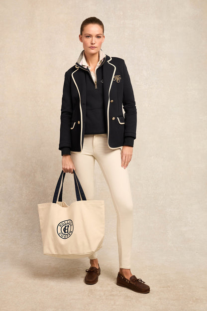 Classic Shopper (Ecru Navy)
