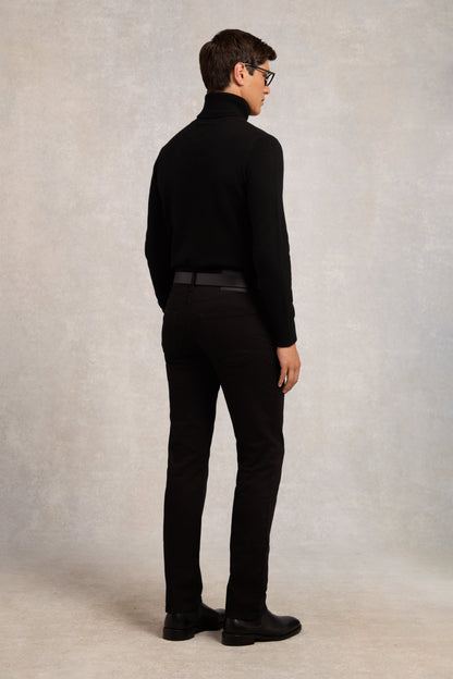 Fine Roll Neck Knit (Black)