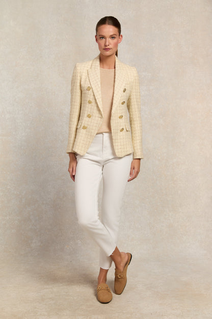 Knightsbridge Blazer (Ivory Sparkle Tweed)