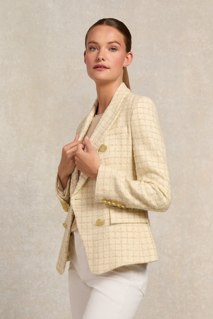 Knightsbridge Blazer (Ivory Sparkle Tweed)