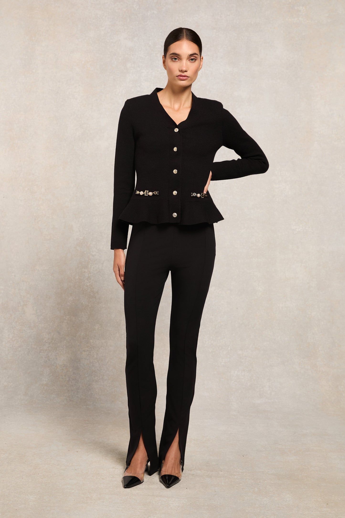 Contour Flared Trouser (Black)