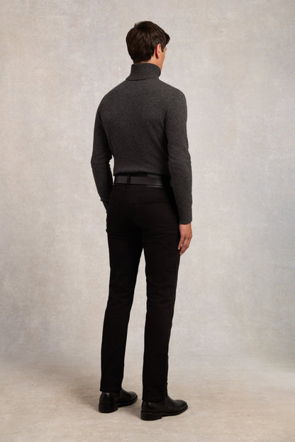 Byron Roll Neck Knit (Charcoal)