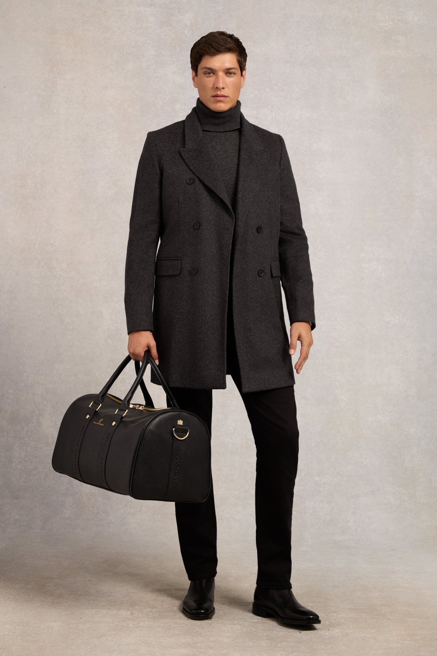 Byron Roll Neck Knit (Charcoal)