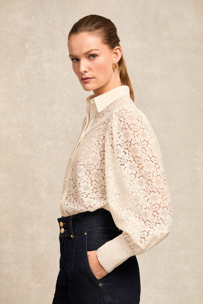 Iona Lace Shirt (Ivory)