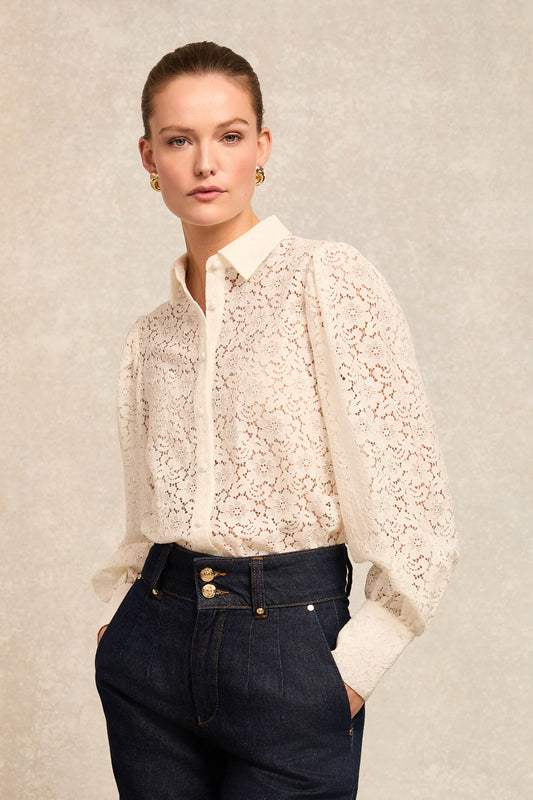 Iona Lace Shirt (Ivory)