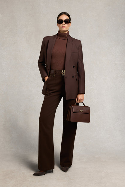 Painswick Roll Neck Knit (Cocoa)