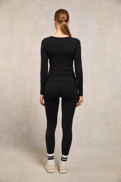 Supersoft Long Sleeve Top (Black)