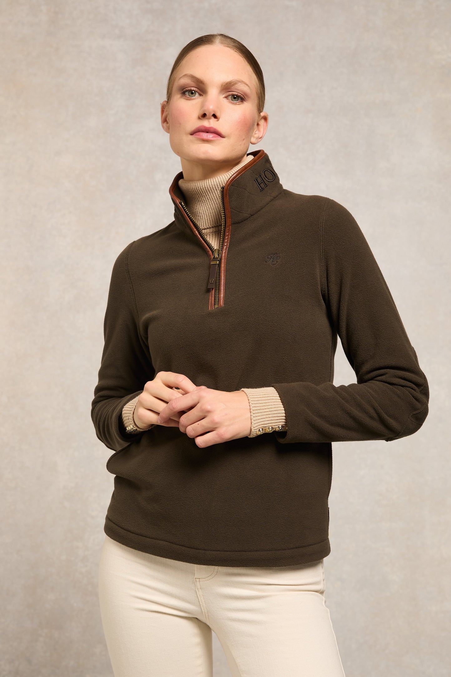 Country Fleece Quarter Zip (Khaki)