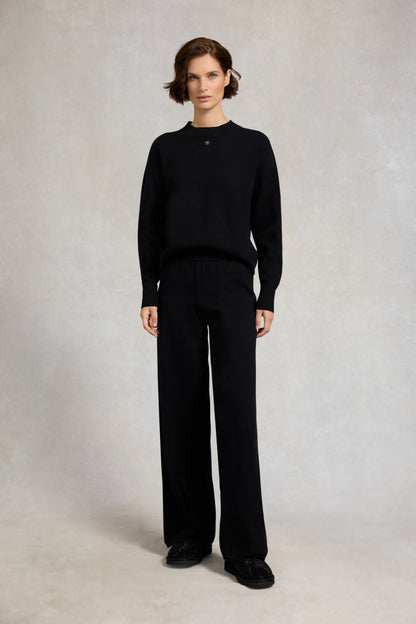 Ultra Mini Shearling Boot (Black Crystal)