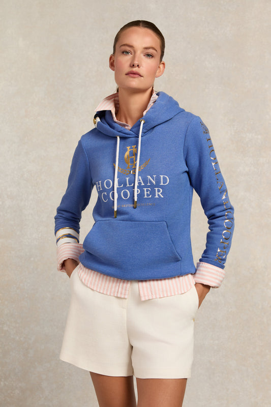 HC Heritage Hoodie (Deep Cobalt Marl)