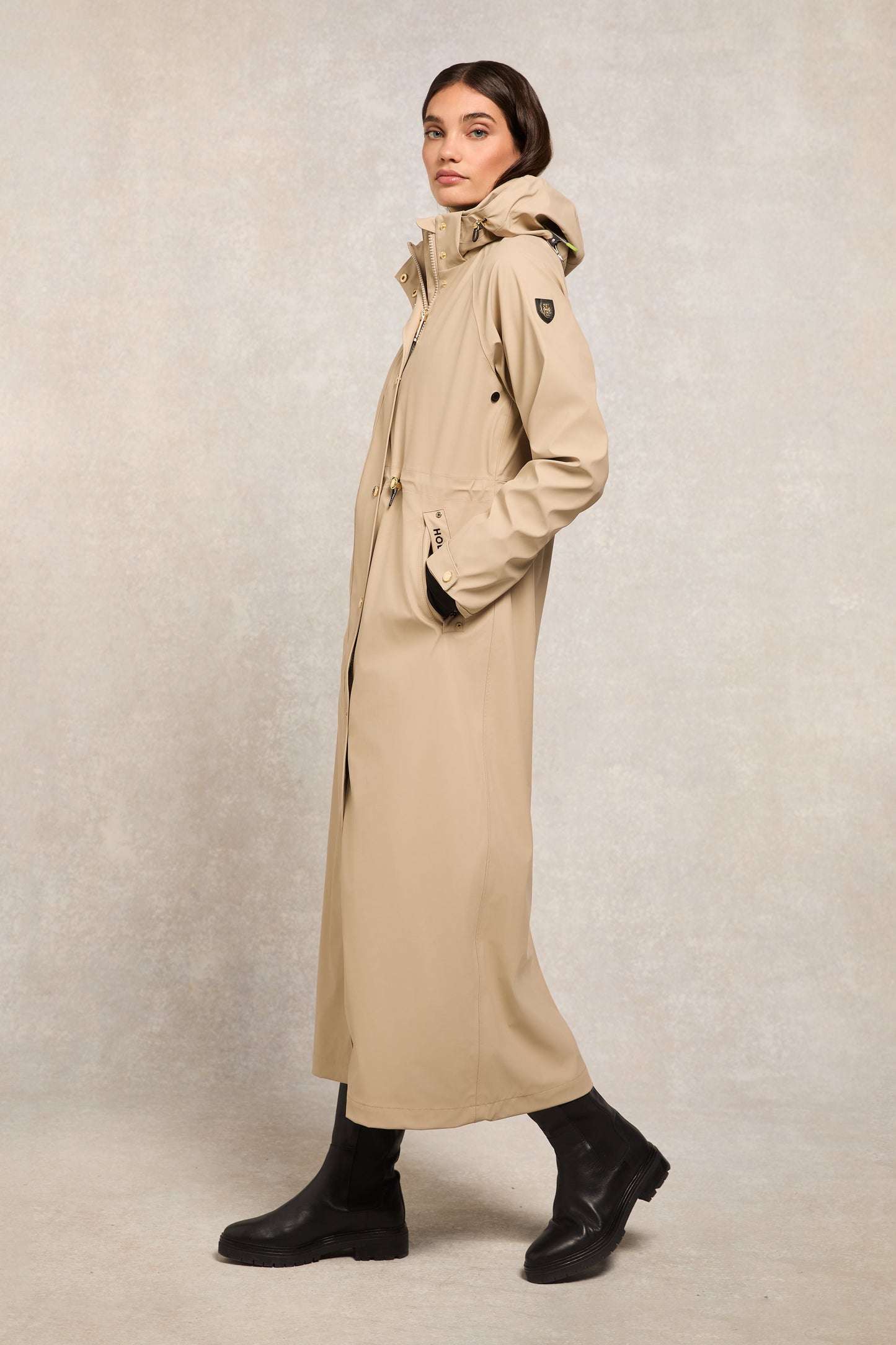 Chartwell Longline Rain Parka (Stone)