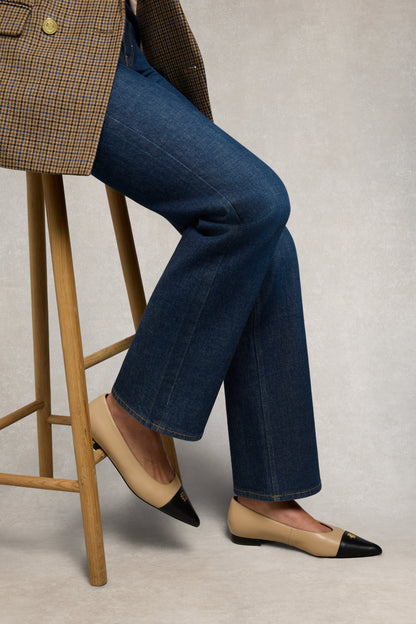 Pointed Ballet Shoe (Nude Black)