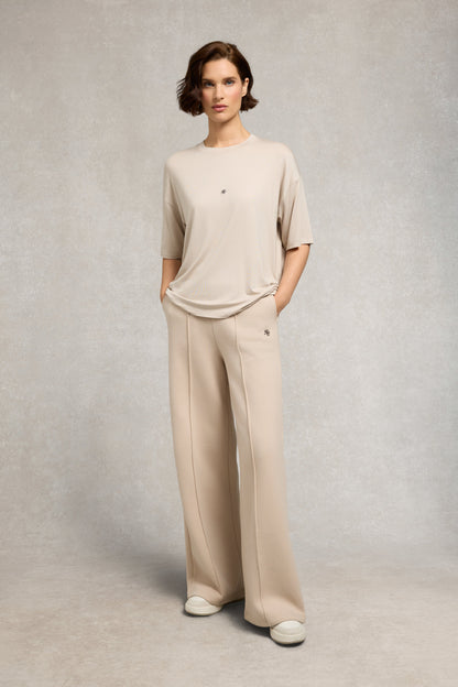 Oversized Monogram Tee (Stone)