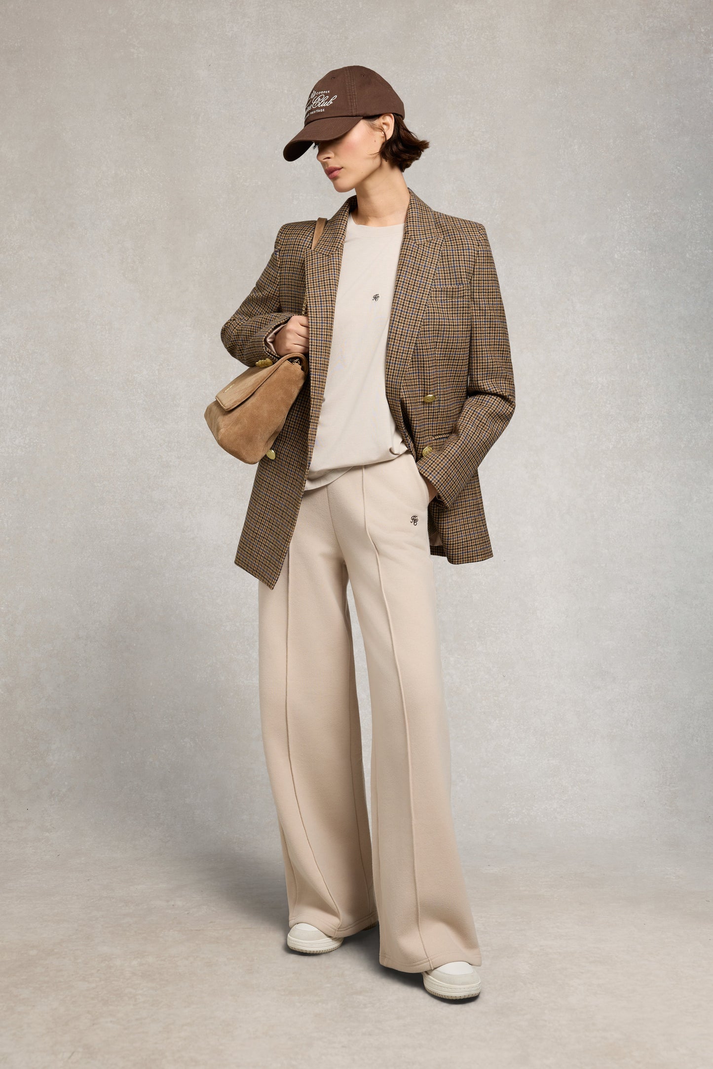 Oversized Monogram Tee (Stone)