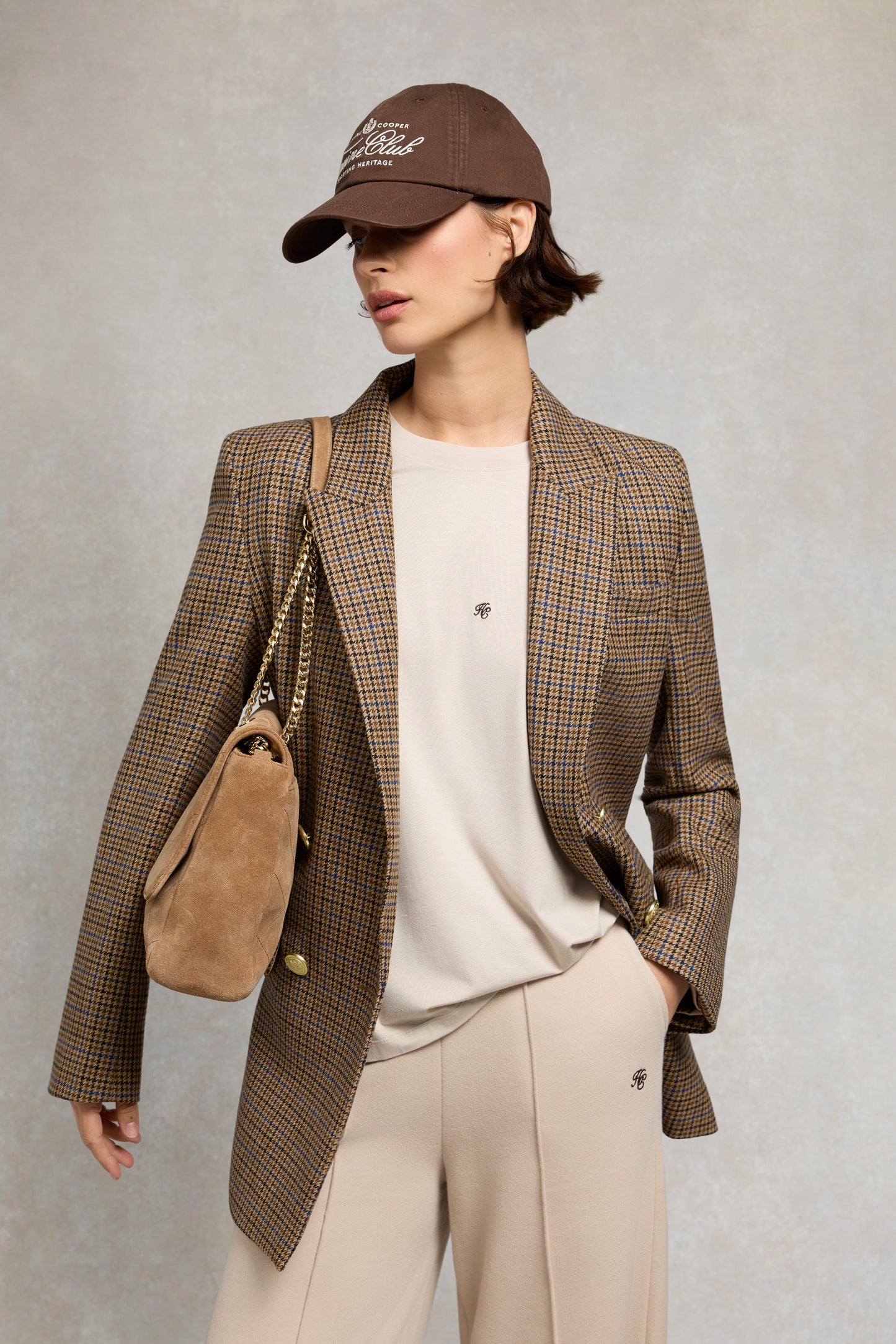 Oversized Monogram Tee (Stone)