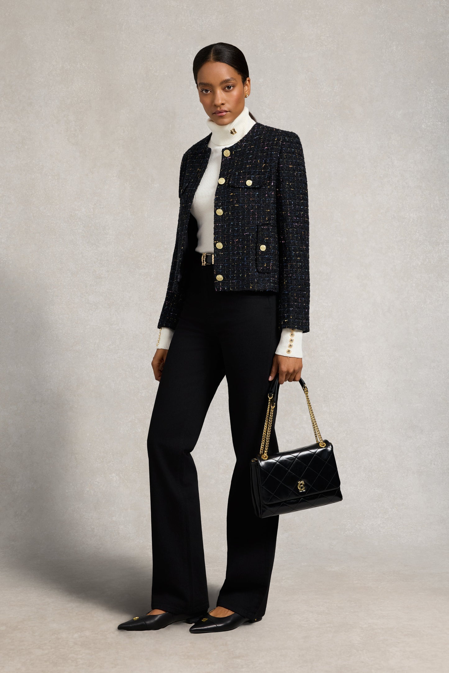 Painswick Roll Neck Knit (Natural)