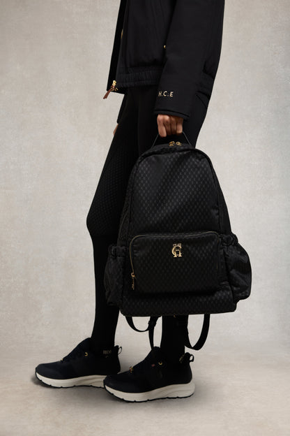 Burghley Backpack (Black Monogram)