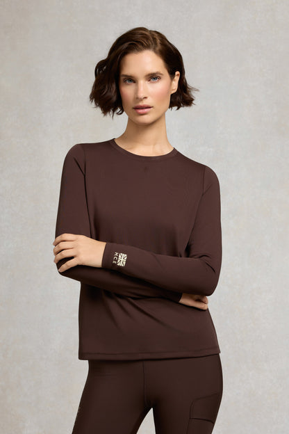 Chiltern Crew Neck Top (Walnut)