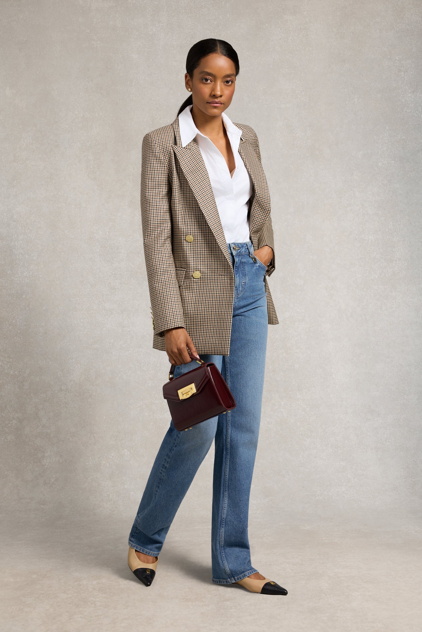 Classic Shirt Bodysuit (White)