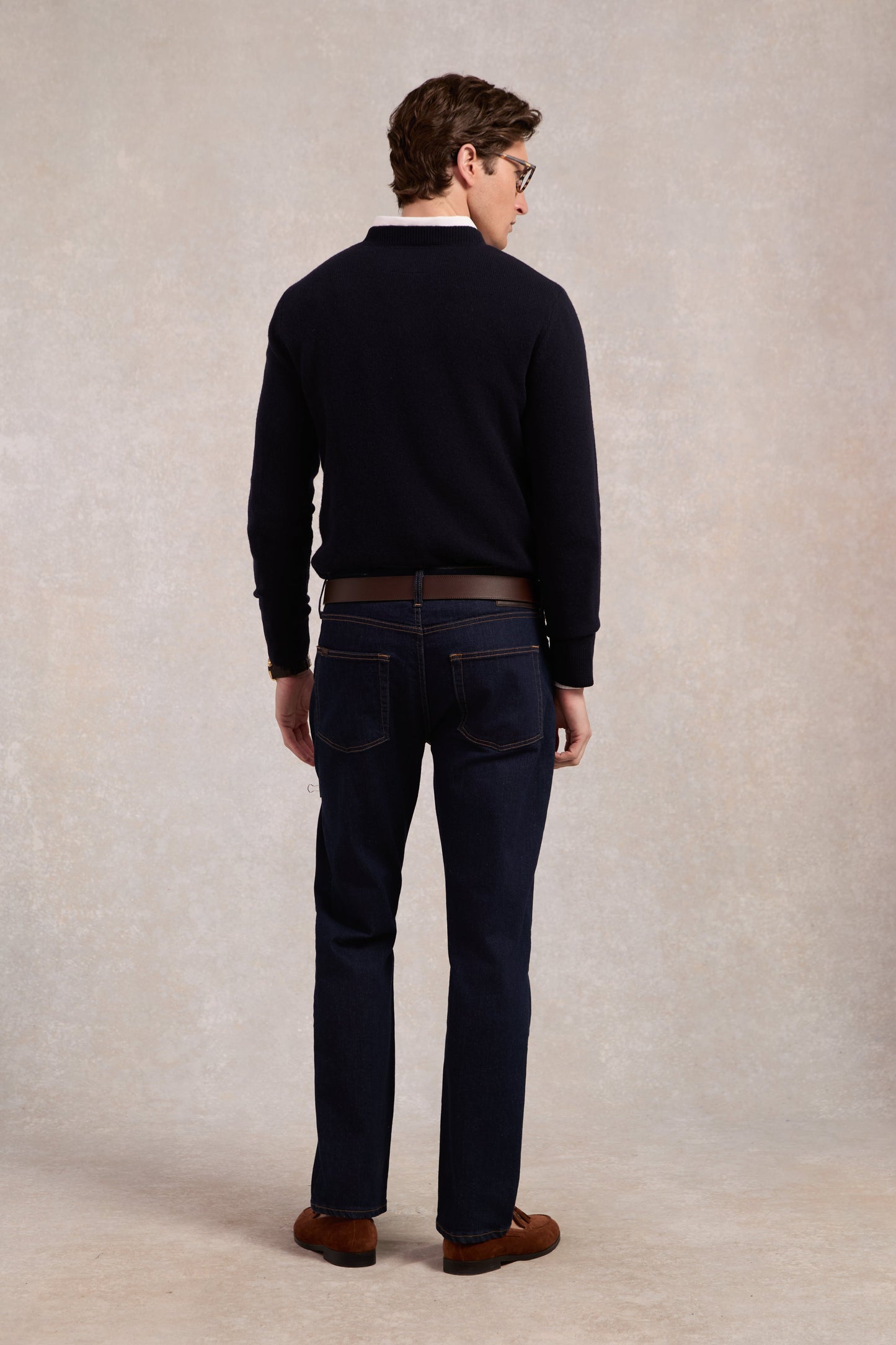 Byron Crew Neck Knit (Navy)