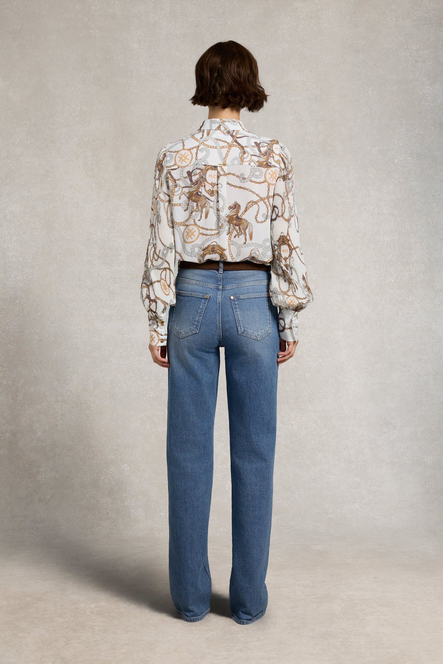 Beau Shirt (Off White Horse Print)