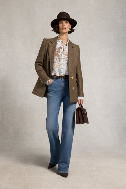 Beau Shirt (Off White Horse Print)