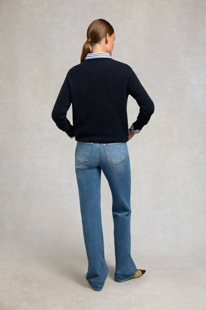 Tori Crew Neck Knit (Ink Navy)