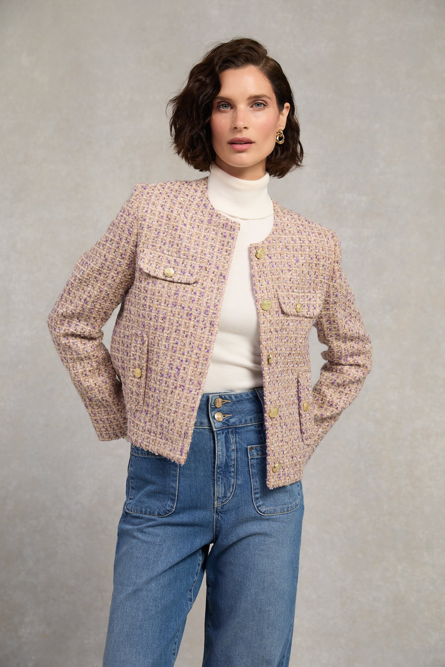 Chelsea Jacket (Lavender Boucle)