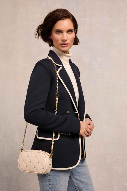 Soho Mini Quilted Camera Bag (Cream)