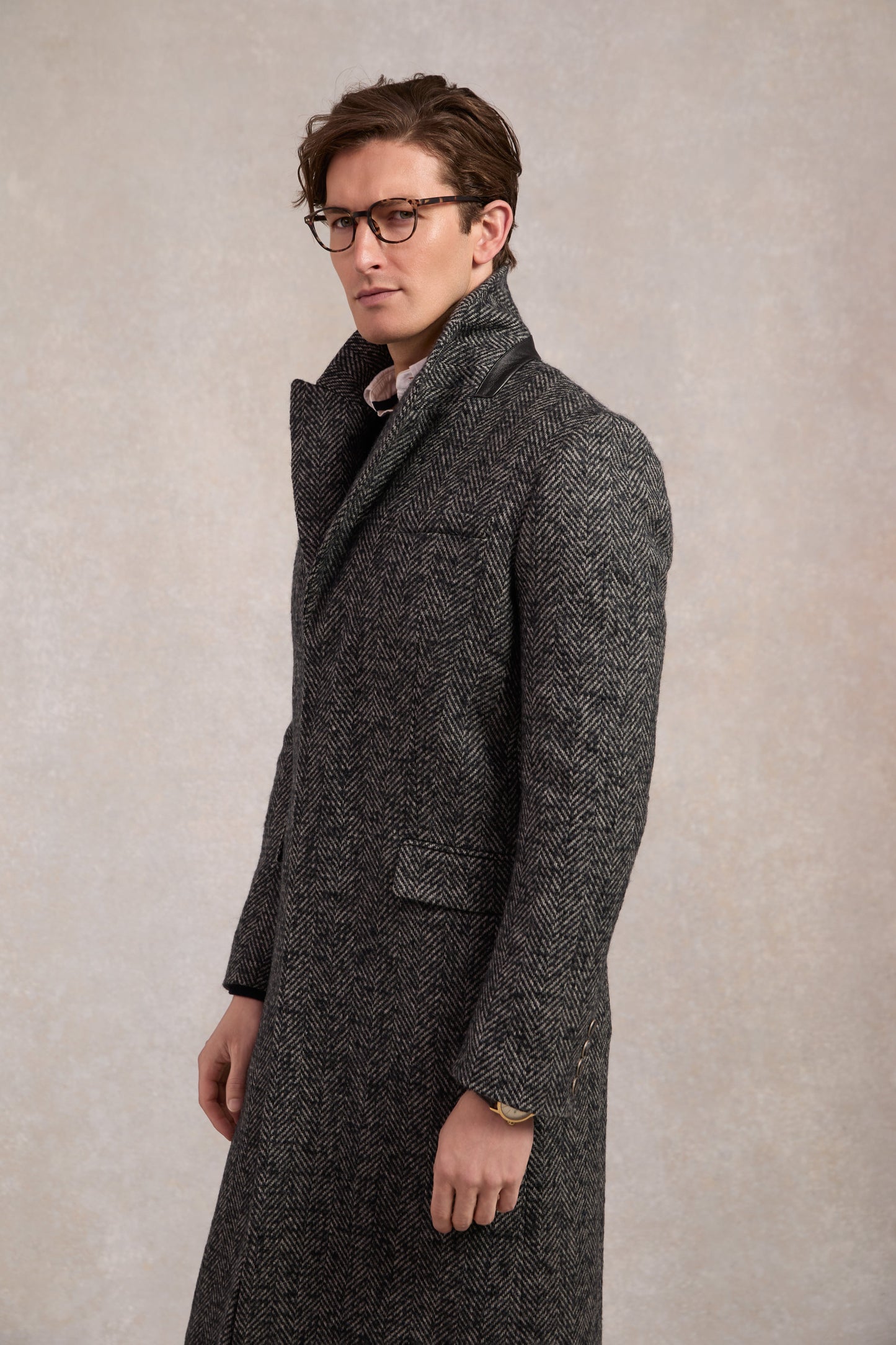 The Fairford Coat (Ebony Herringbone)